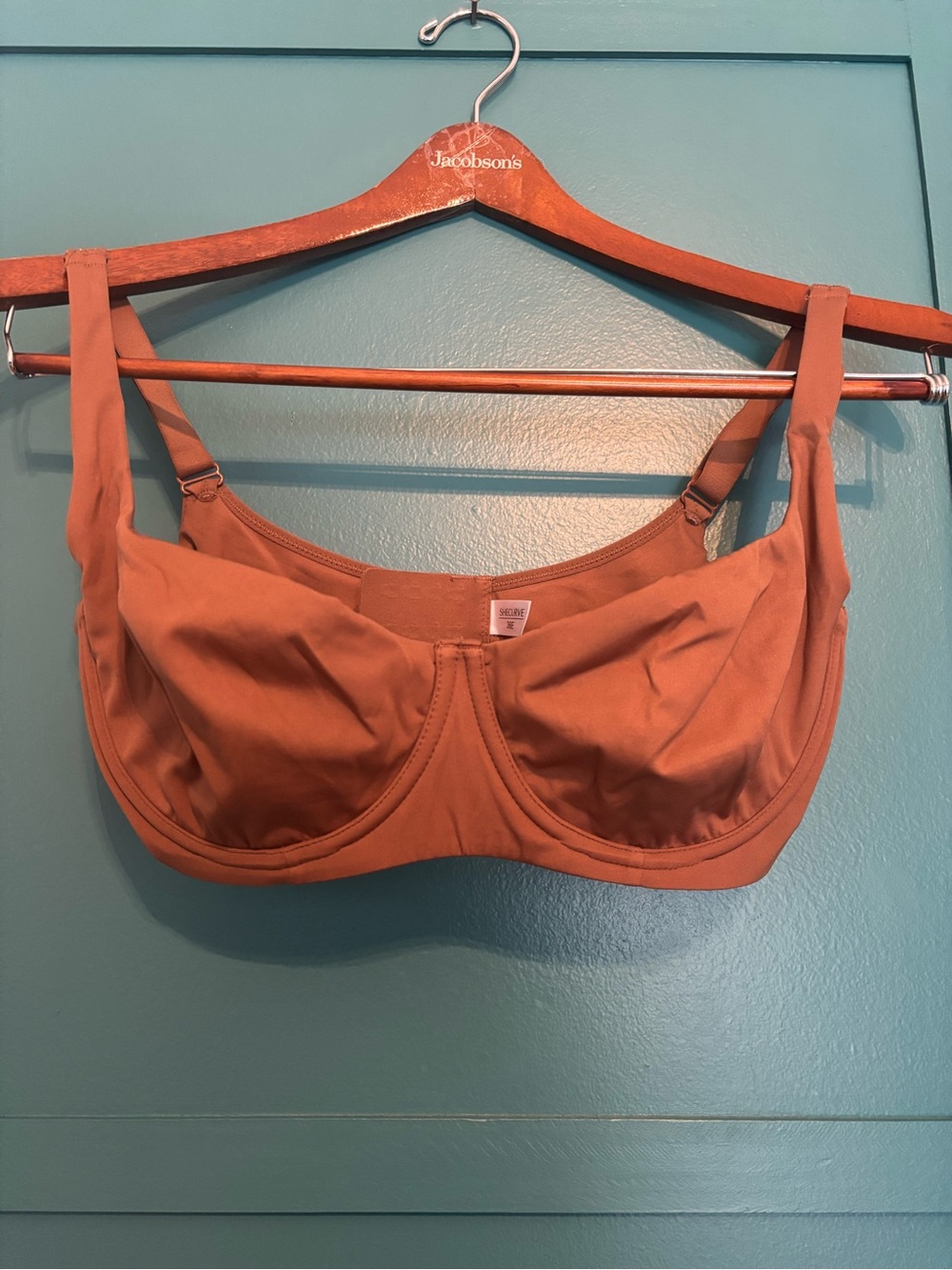 NEW SHECURVE Balconette Underwire Bra - Brown 36E